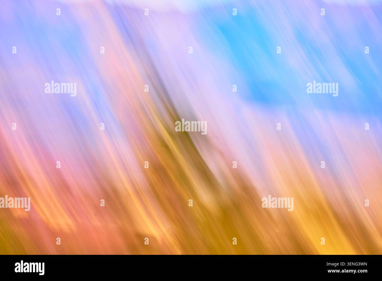 Abstract Motion Blur Pastel Colors Inspired by Nevada Desert Light Stock Photo
