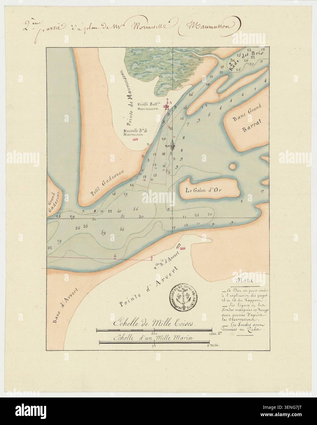 1817 marine chart oleron hi-res stock photography and images - Alamy