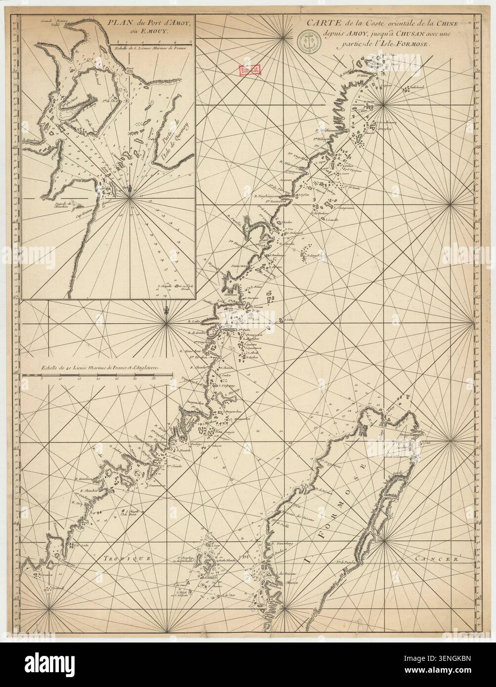 Manuscript hydrographic chart taiwan hi-res stock photography and ...