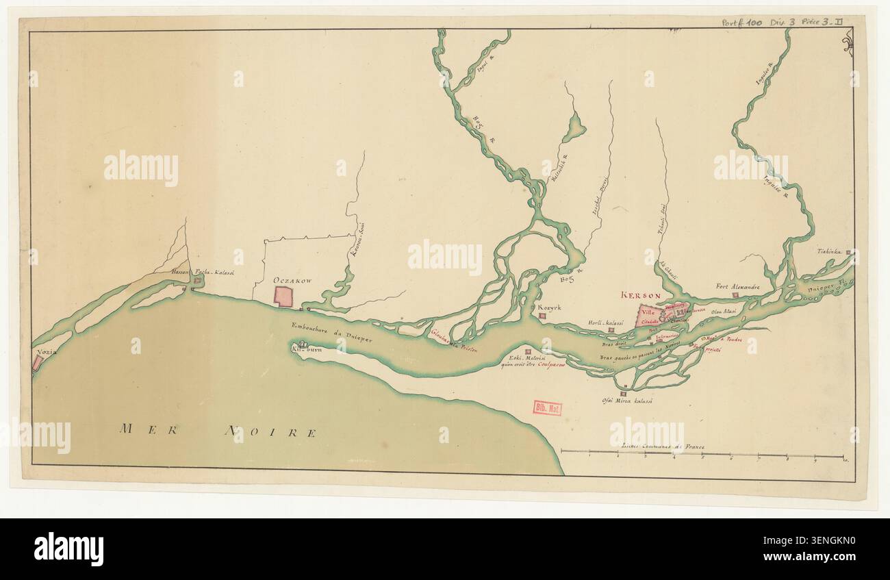 Manuscript chart dnieper delta hi-res stock photography and images - Alamy