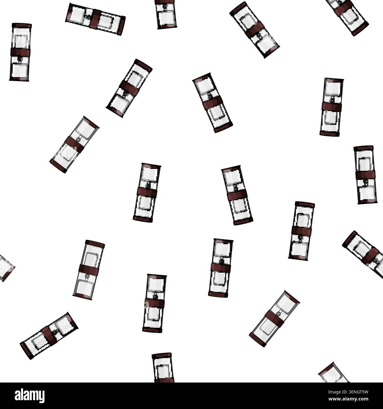 pattern espresso ice drip coffee cartoon. espresso ice drip coffee sign vector Stock Vector