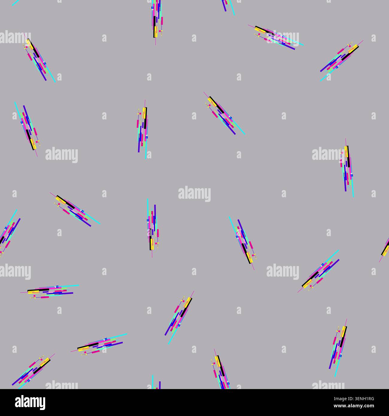 seamless pattern anomaly glitch error cartoon. disruption flaw, issue defect, problem breakdown anomaly glitch error sign vector Stock Vector