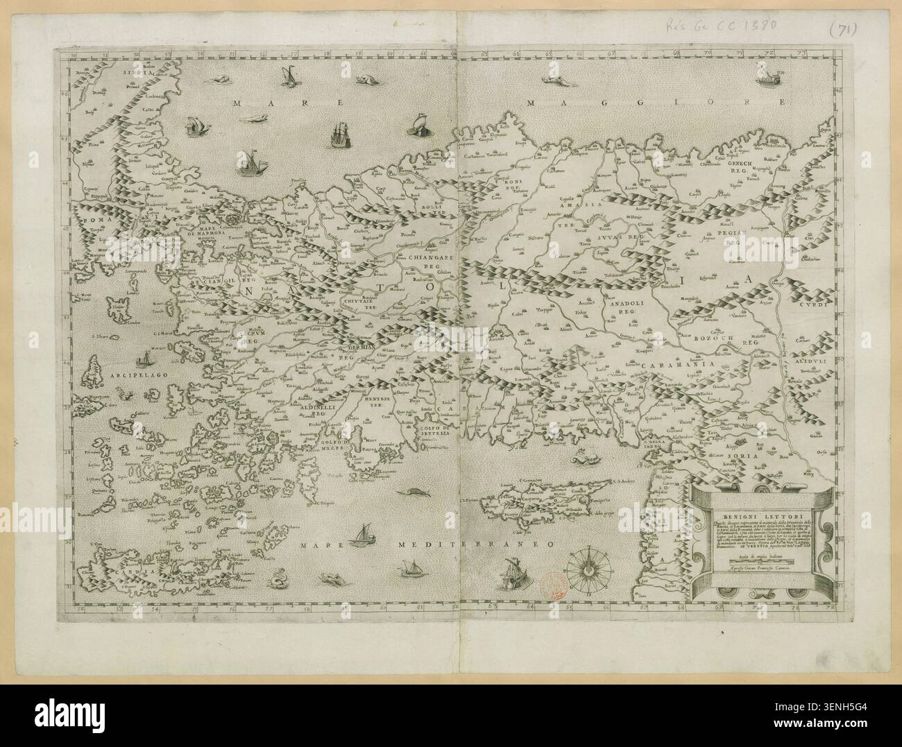 1566 mediterranean sea chart hi-res stock photography and images - Alamy
