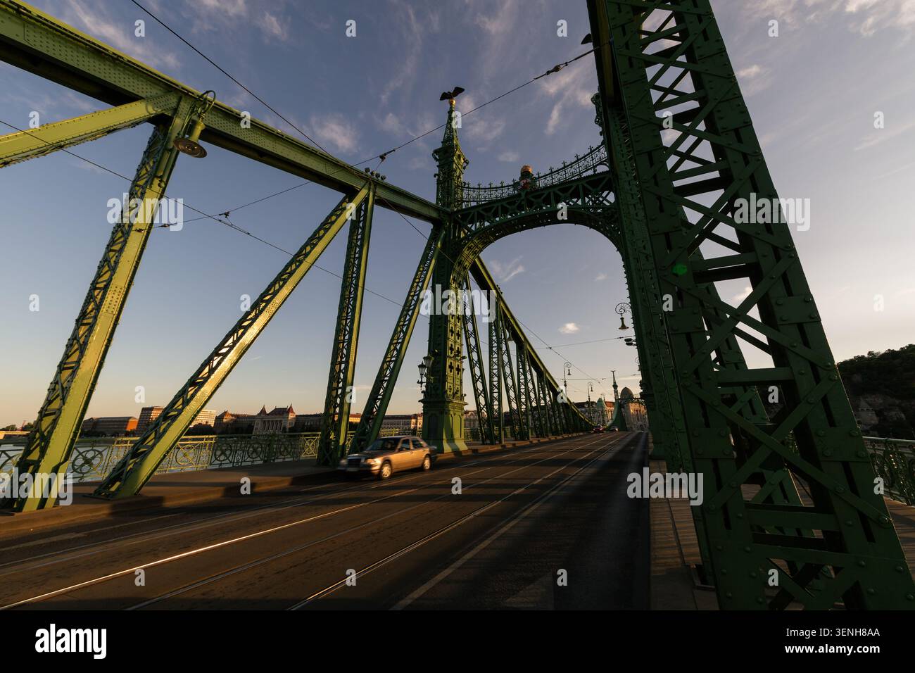 Sunset on margaret bridge hi-res stock photography and images - Alamy