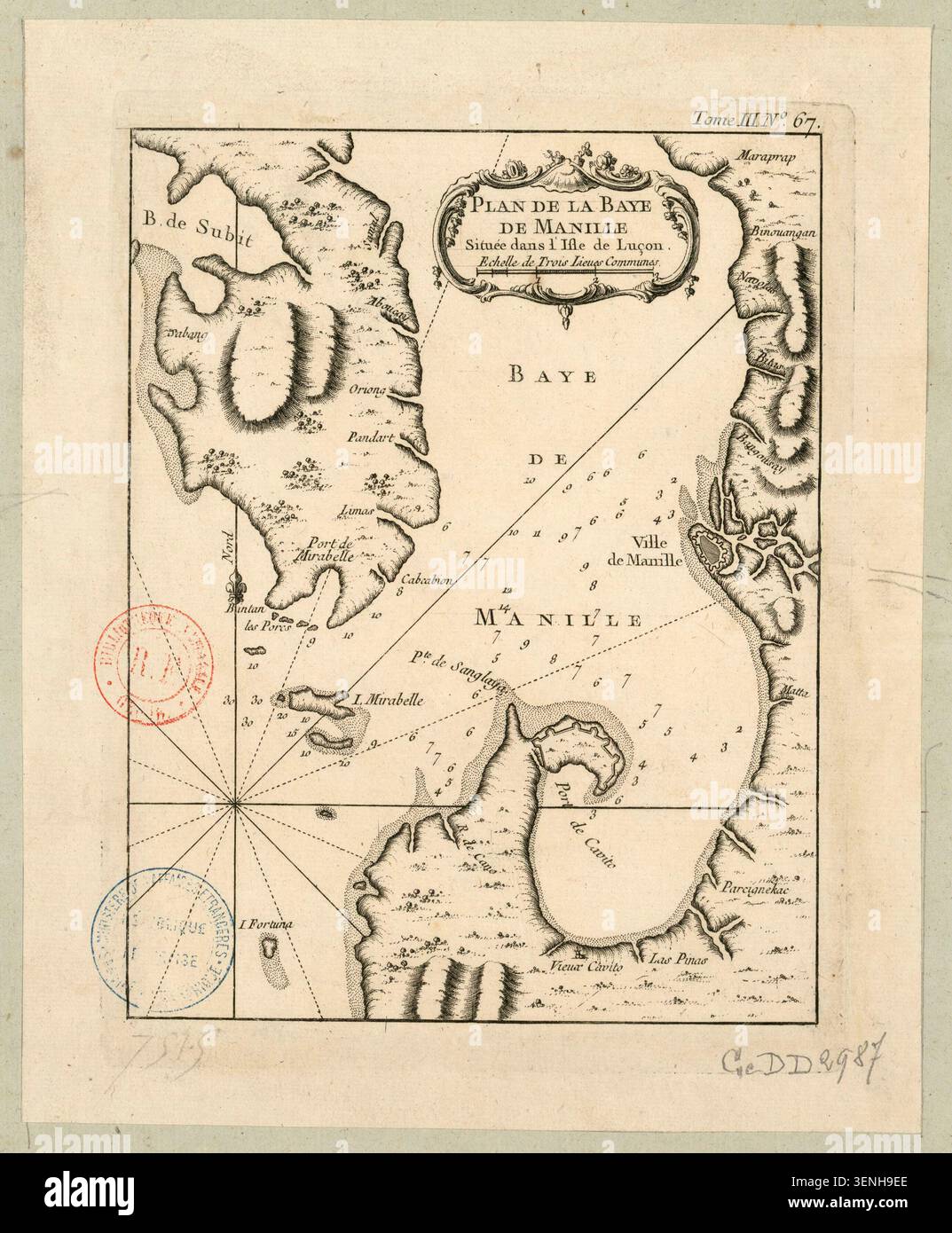 1764 manuscript map manila bay hi-res stock photography and images - Alamy