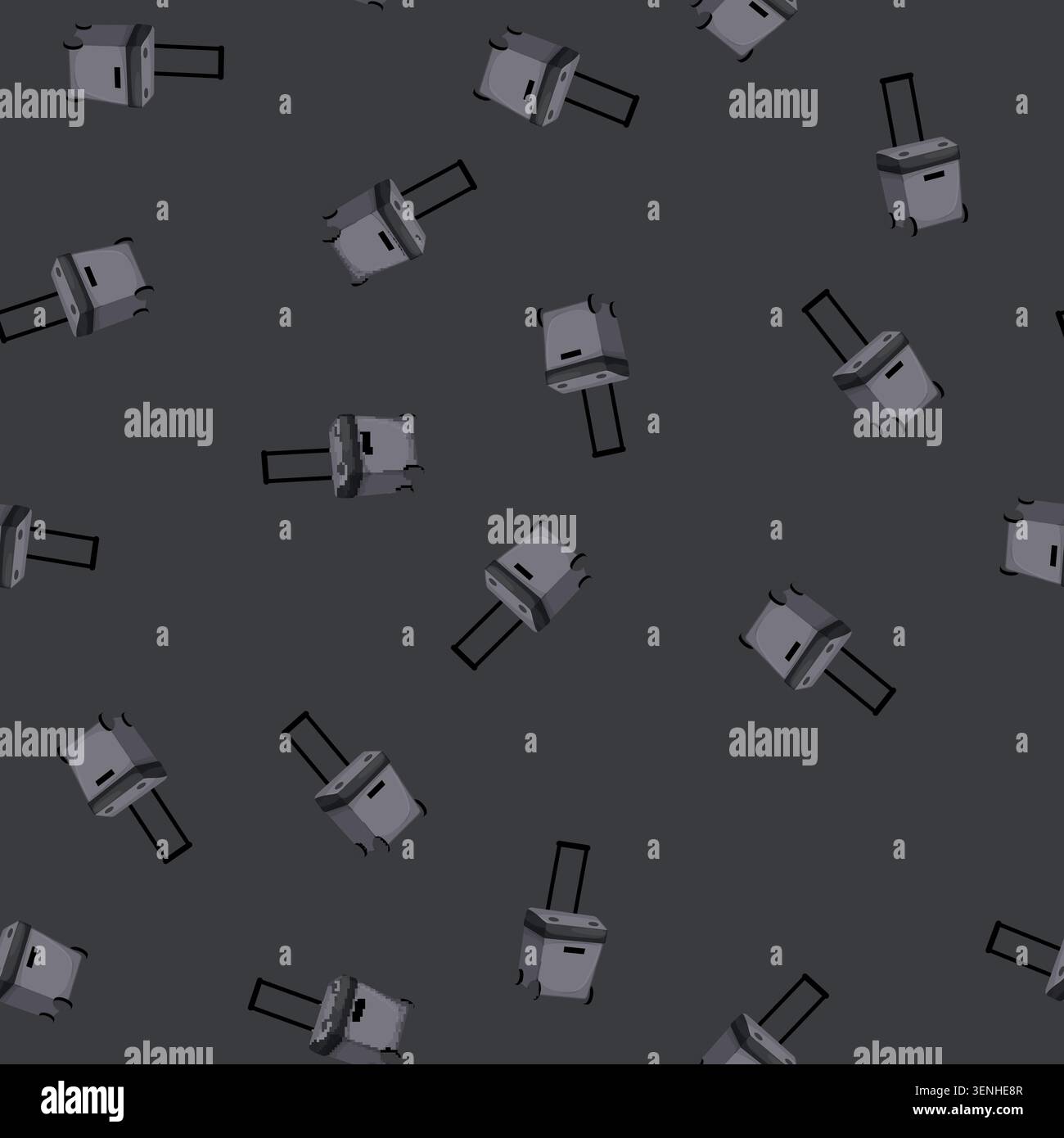 seamless pattern cool cooler box cartoon. cool cooler box sign vector Stock Vector
