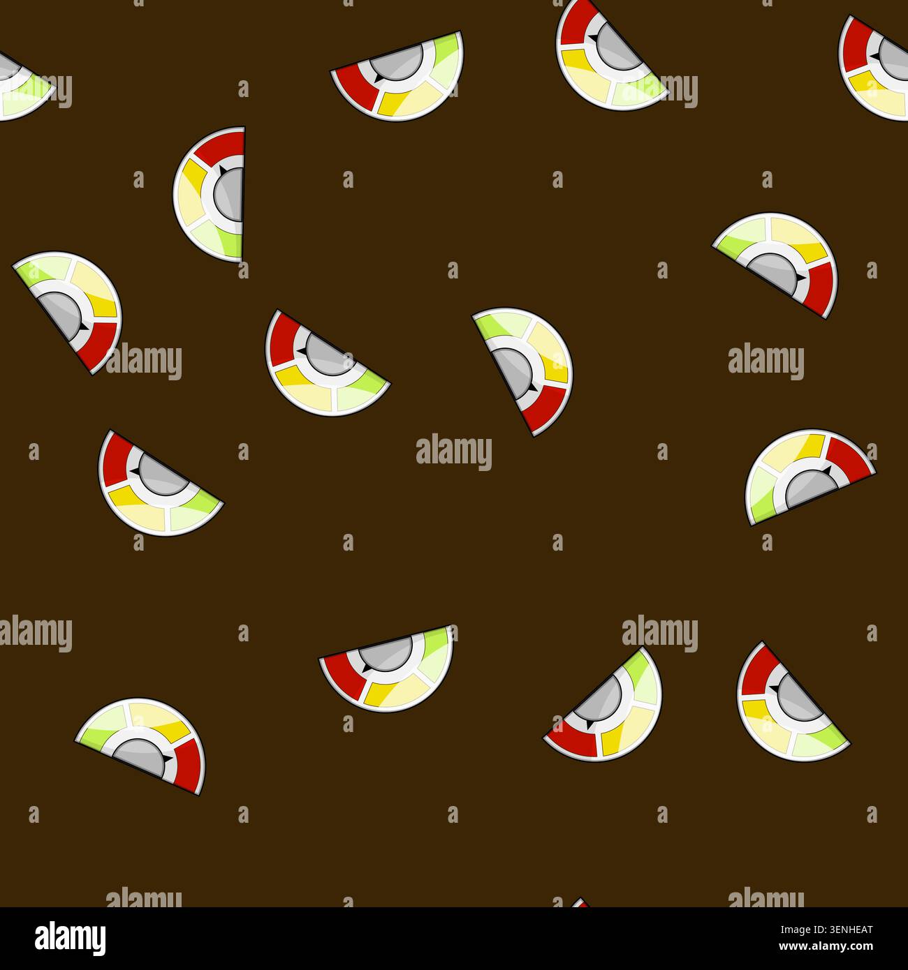 seamless pattern tachometer speedometer cartoon. dashboard instrument, cluster calibration, accuracy sensor tachometer speedometer sign vector Stock Vector