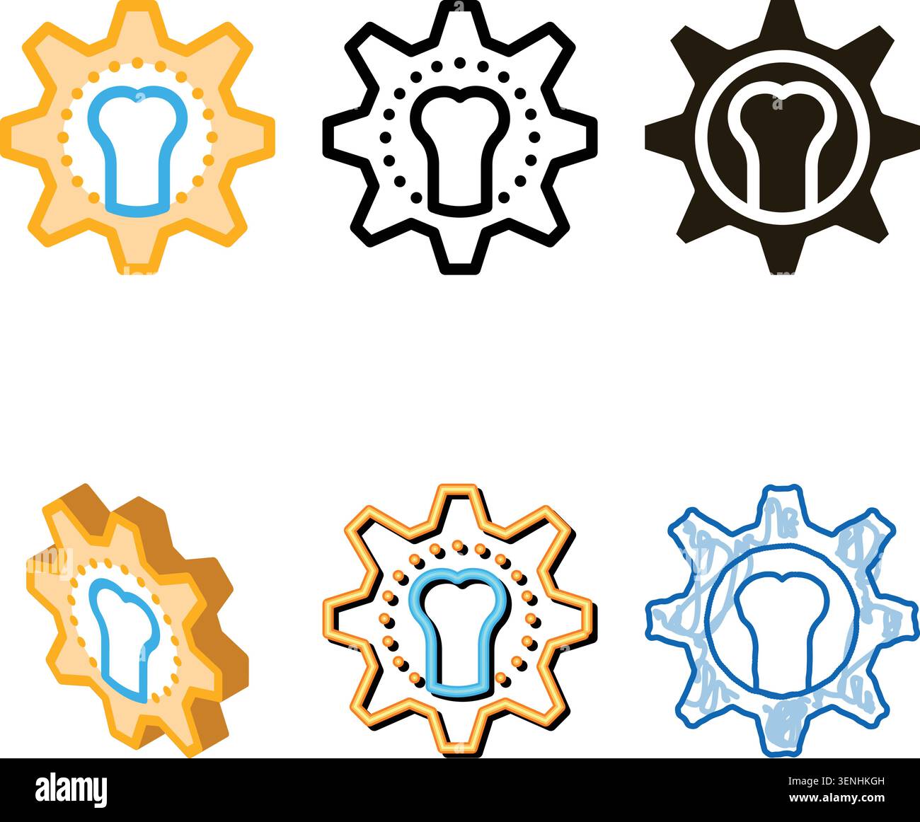 joint restoration icon vector. minimal joint restoration sign. color symbol Stock Vector