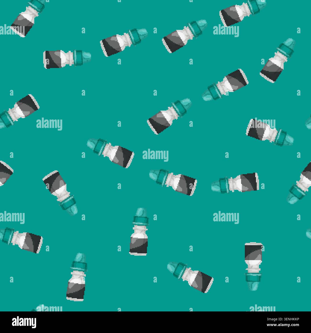 seamless pattern dropper eye drop cartoon. dropper eye drop sign vector Stock Vector