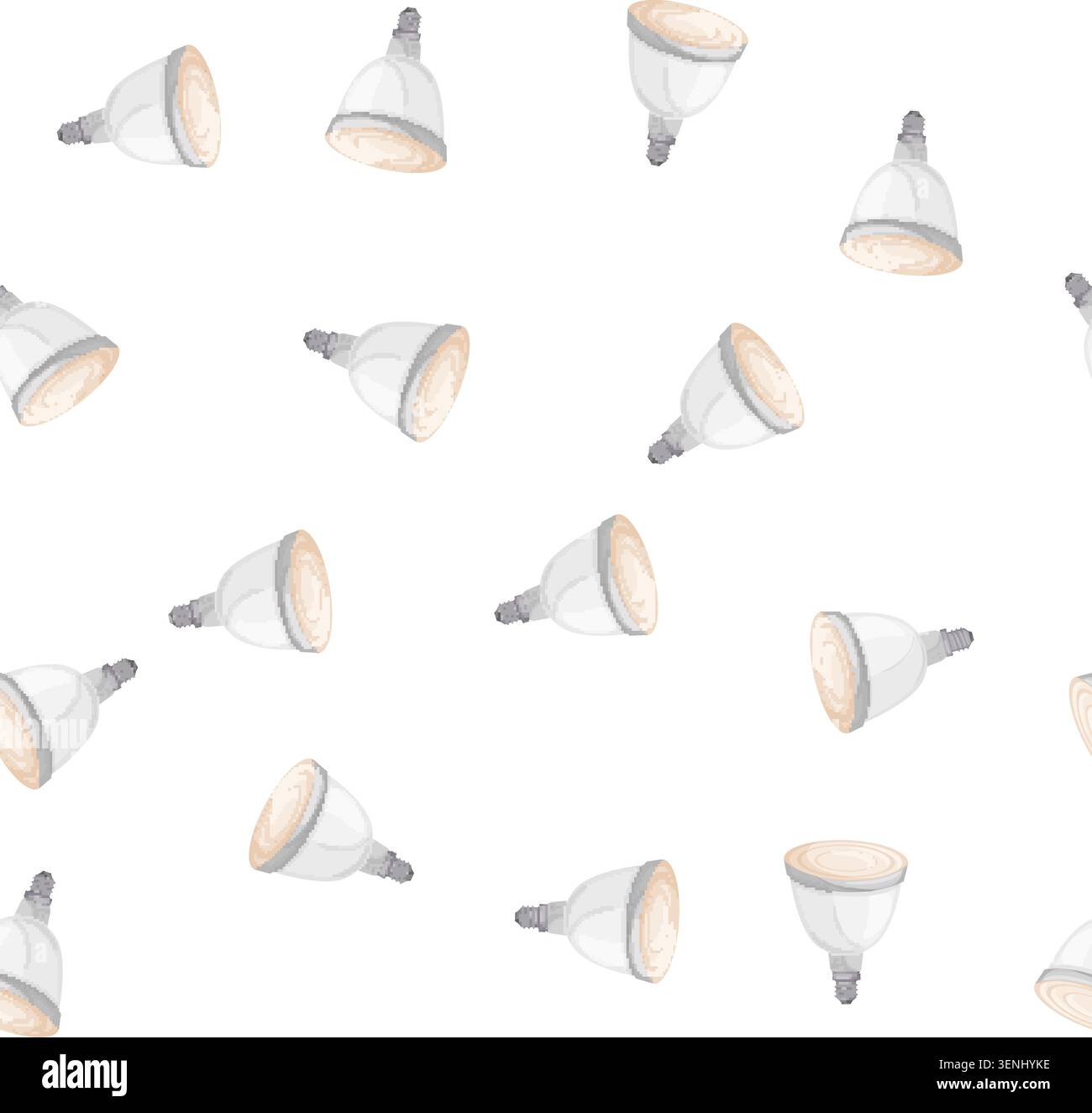 pattern app smart light bulb cartoon. app smart light bulb sign vector Stock Vector