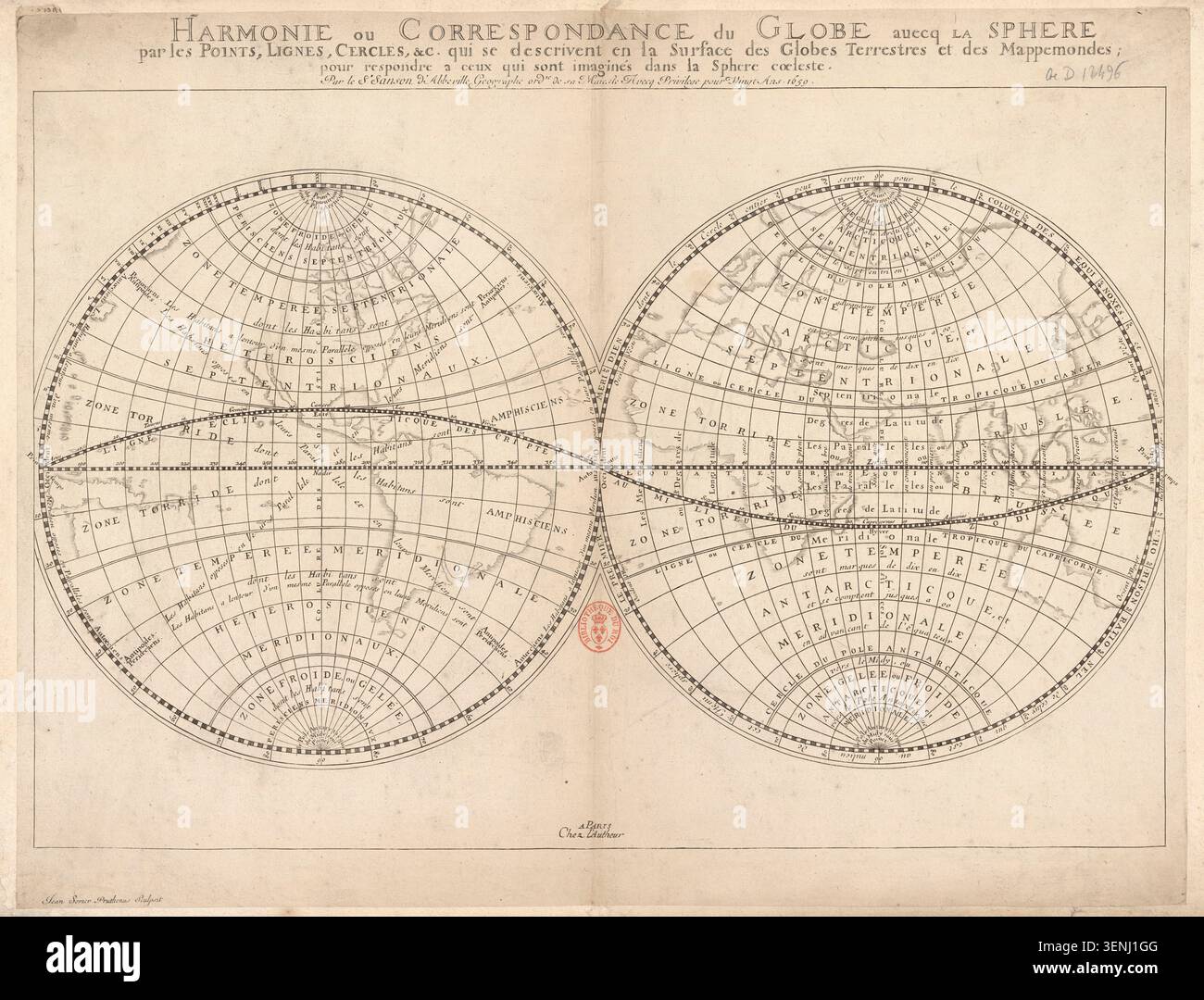 Cartographic hemispheres record hi-res stock photography and images - Alamy