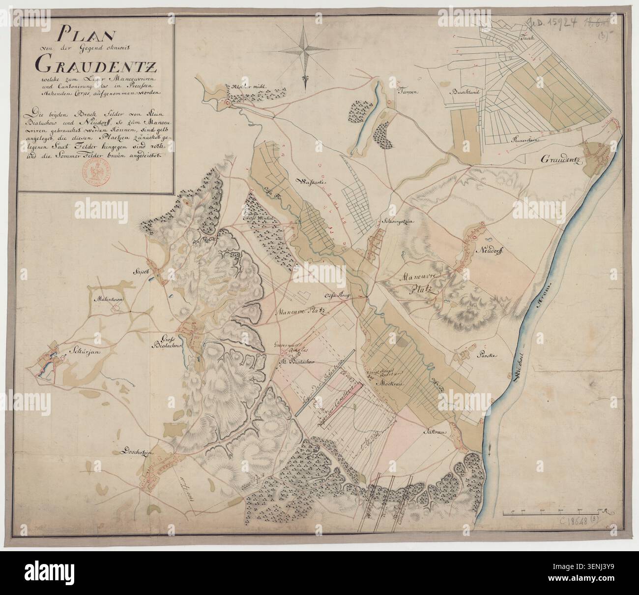 Prussian military cantonment plan hi-res stock photography and images ...