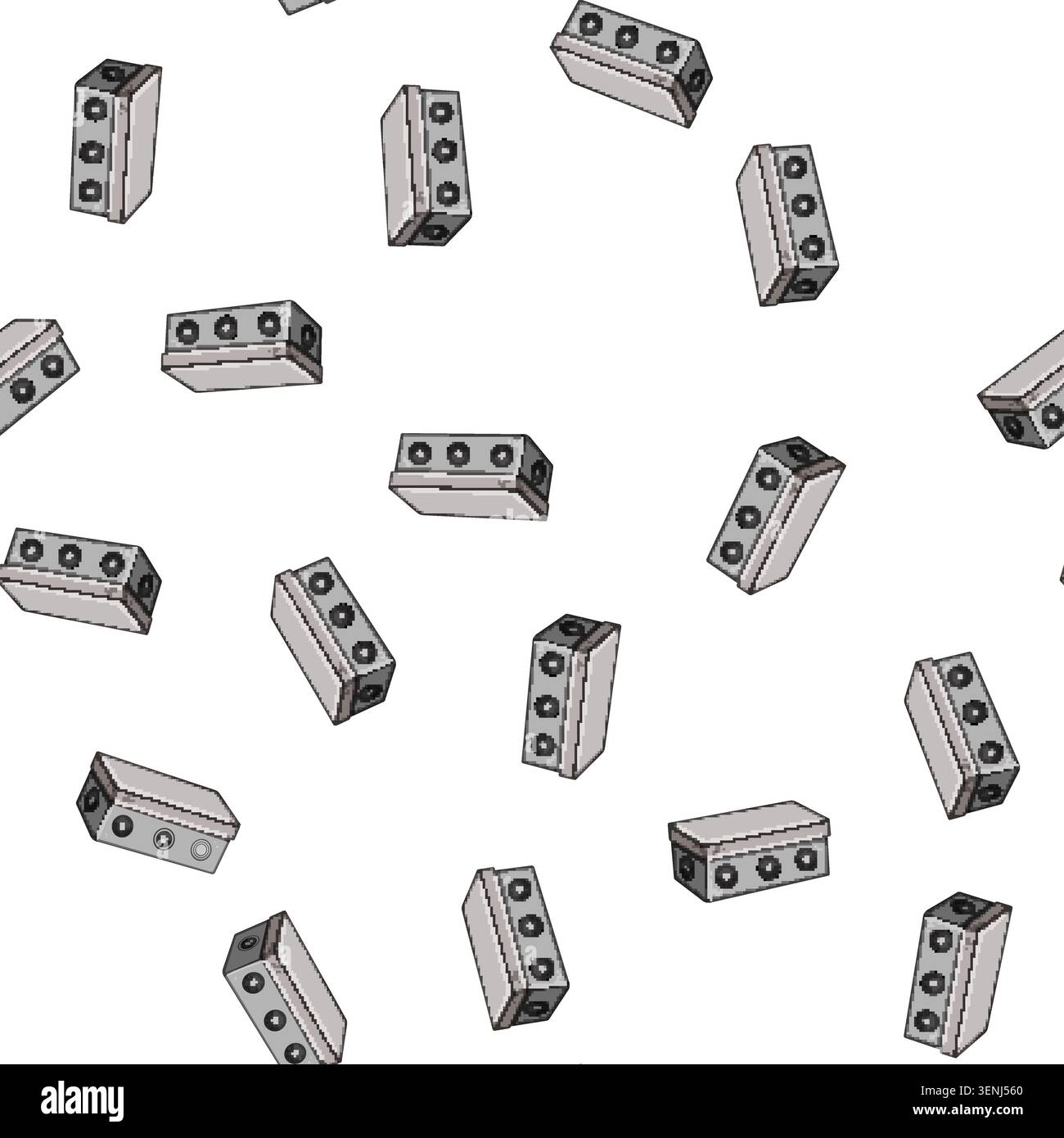 pattern electrical junction box cartoon. energy cable, construction connection, switch industrial electrical junction box sign vector Stock Vector