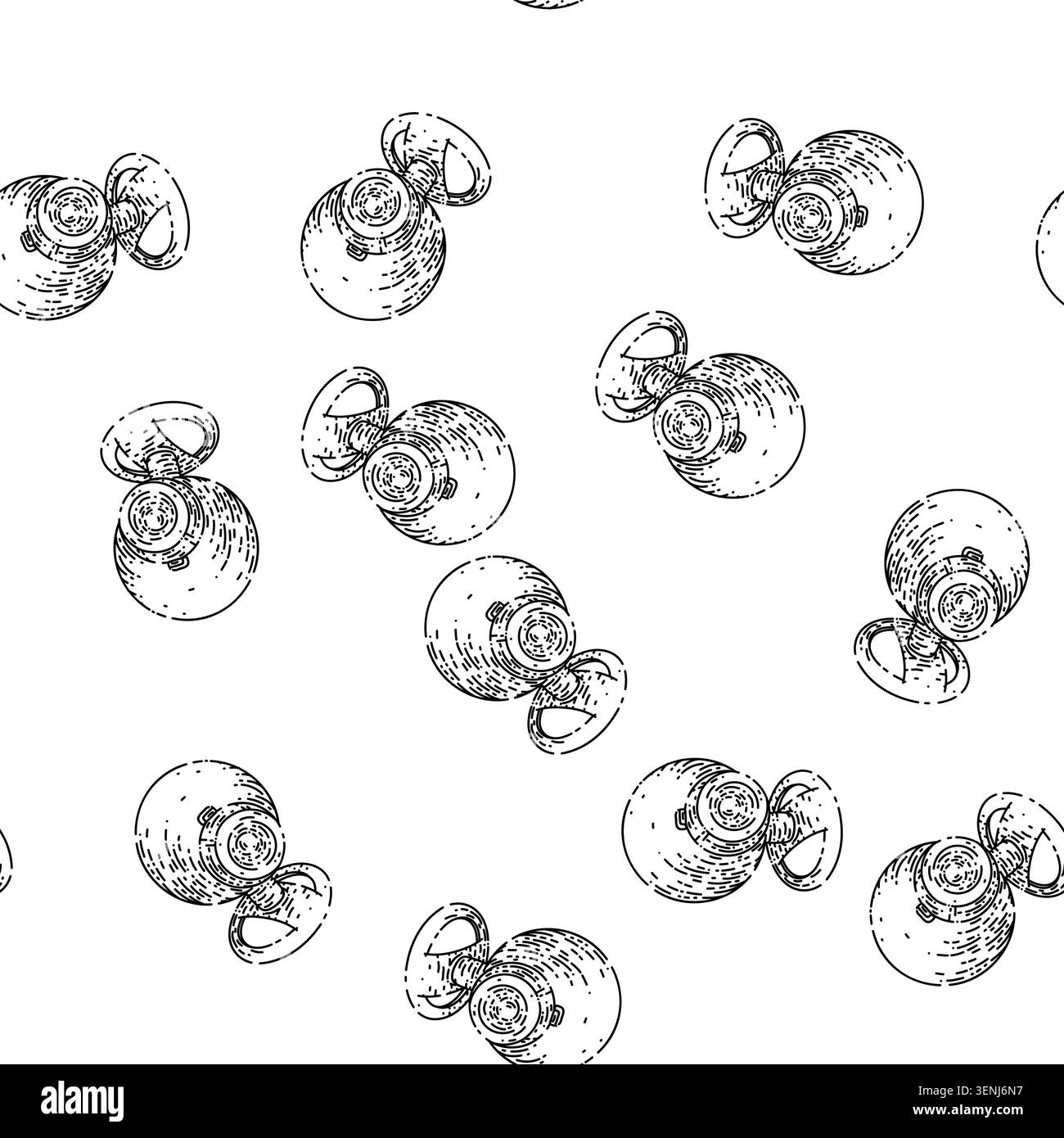 seamless pattern camera web hand drawn vector. computer cam, webcam lens, internet conference, live home camera web sketch illustration Stock Vector