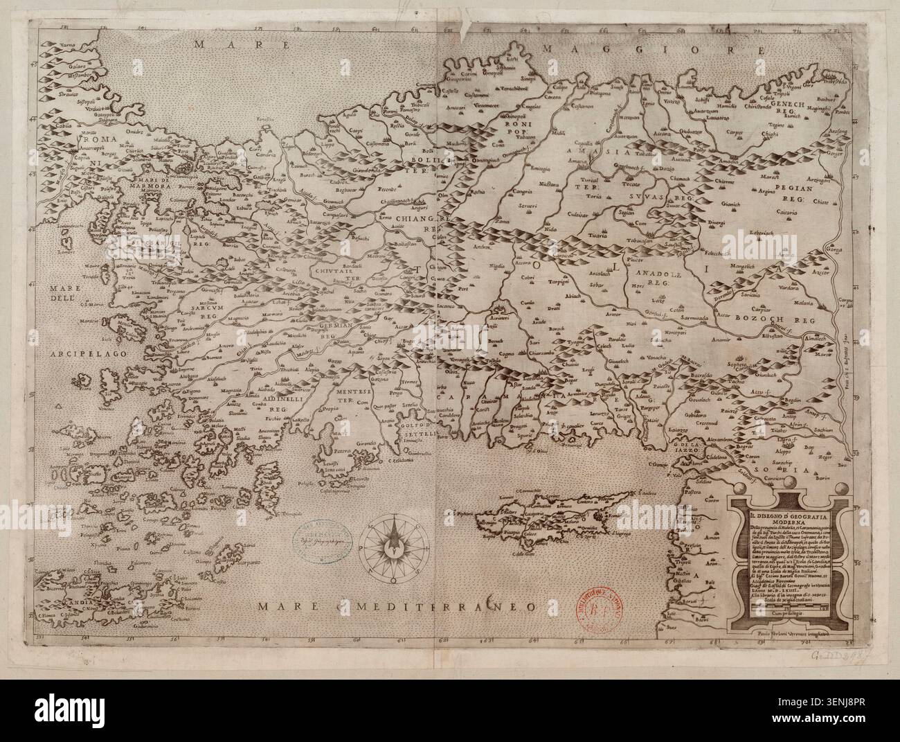 1564 constantinople regional map hi-res stock photography and images ...