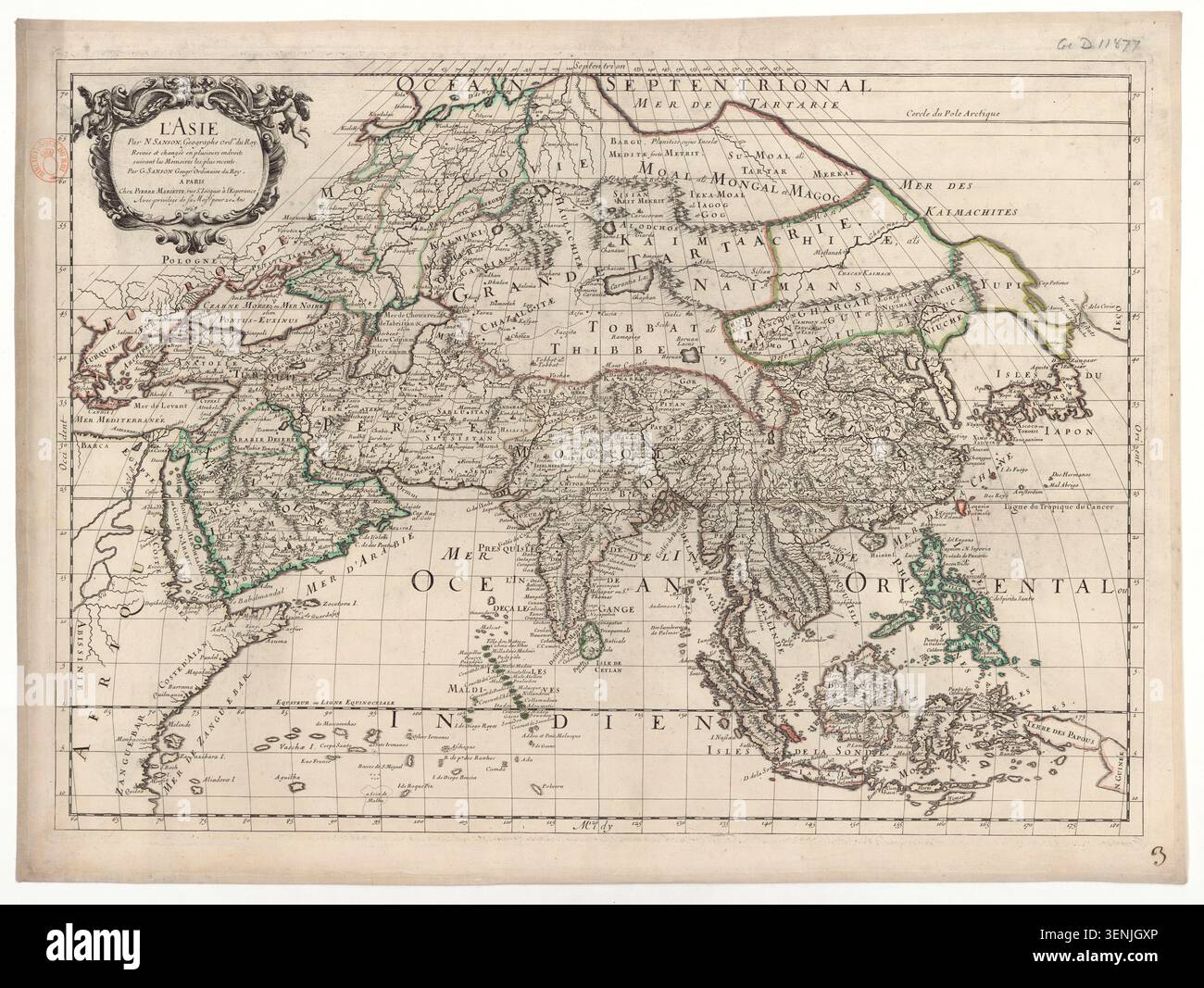 1669 engraved map 17th century geography hi-res stock photography and ...
