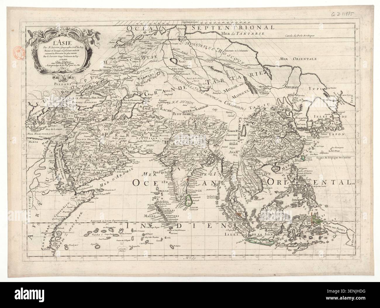 Undated Map An undated engraved map records geographic and territorial information ...