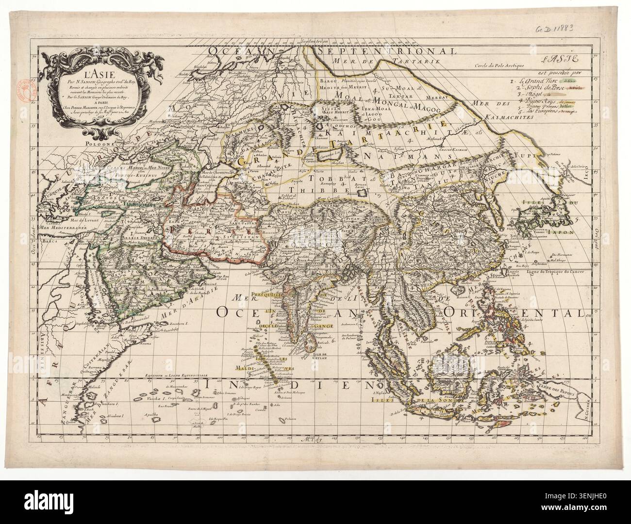 1669 engraved map 17th century geography hi-res stock photography and ...