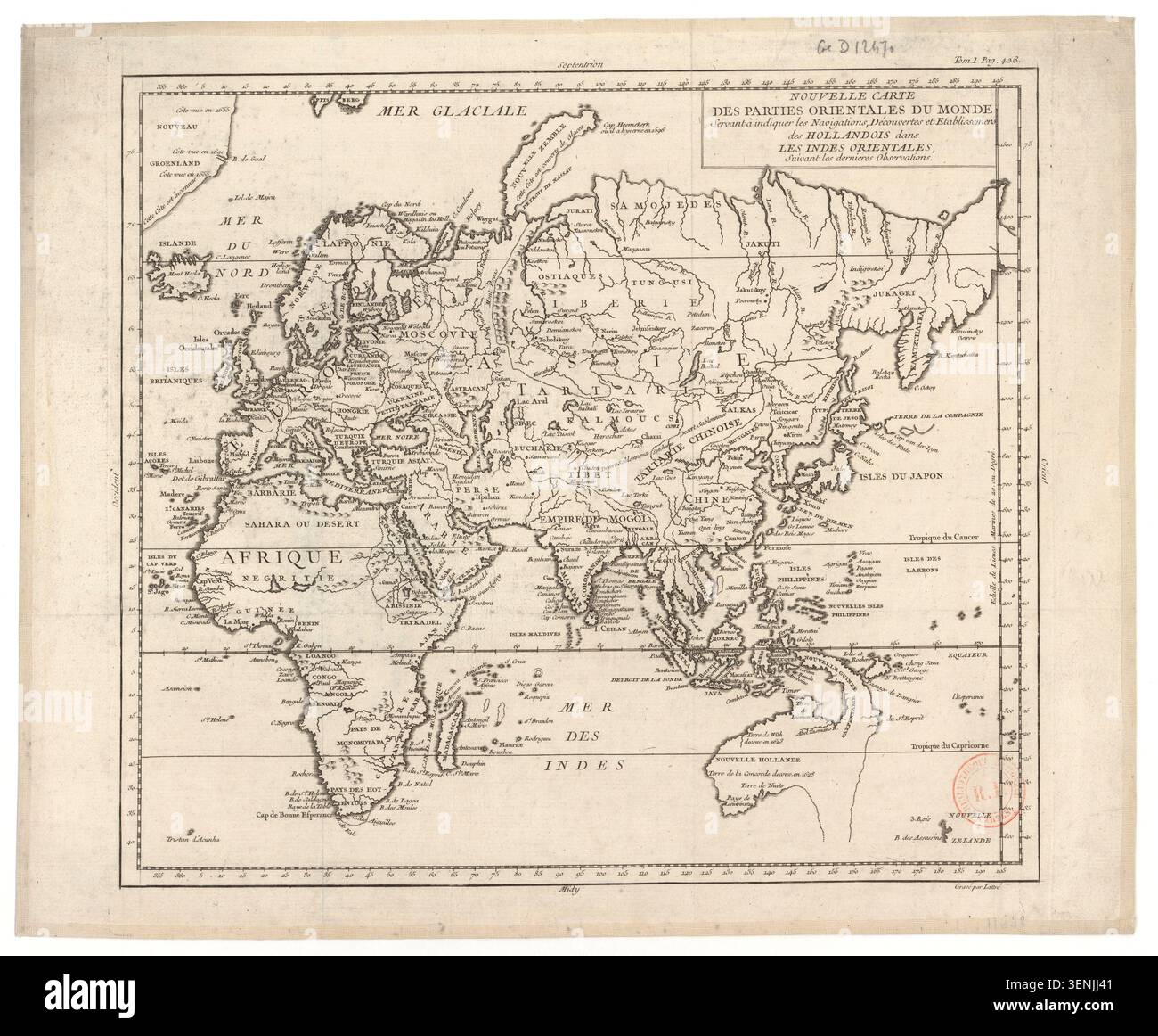 Pierre-Philippe Choffard created a manuscript map showing Dutch ...