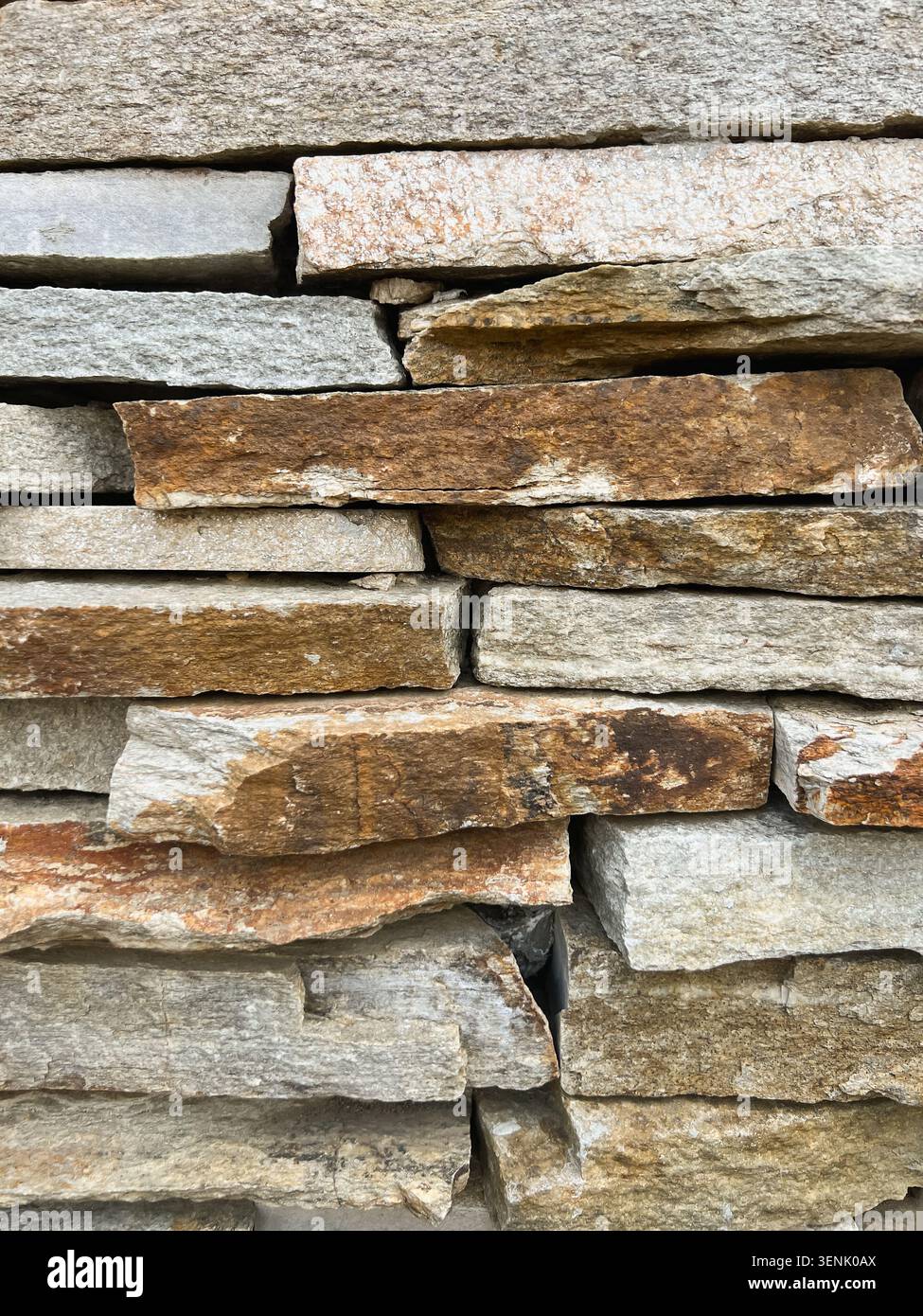 Natural Stone Blocks Wall Background Texture Stock Photo