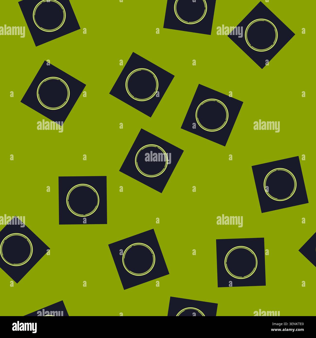 seamless pattern technology hud round frame cartoon. panel graphic, element space, ui menu technology hud round frame sign vector Stock Vector