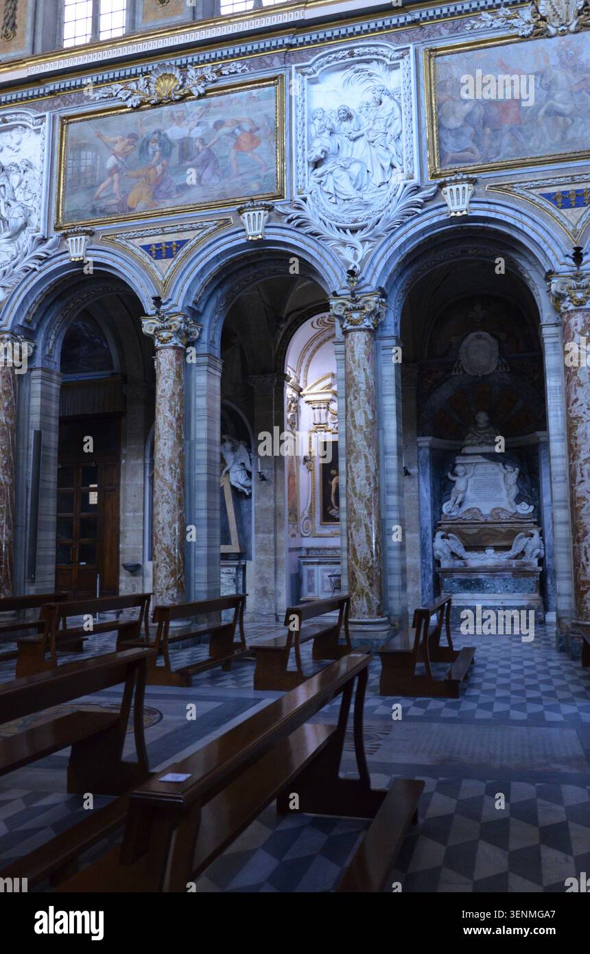 Rome, Italy 09.05.2020: Interior of the Basilica of Saint Mark the ...