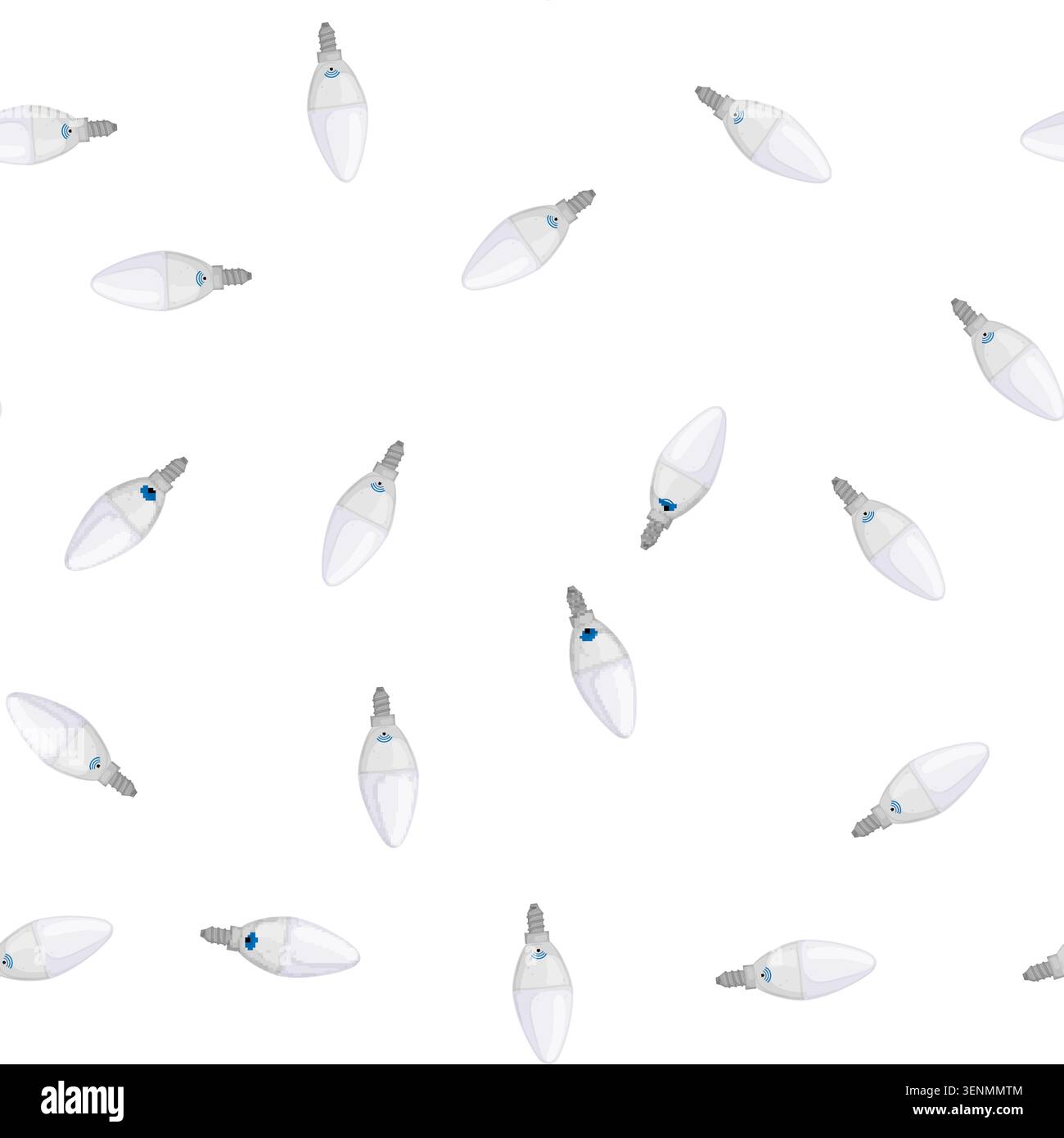 pattern power smart light bulb cartoon. power smart light bulb sign vector Stock Vector