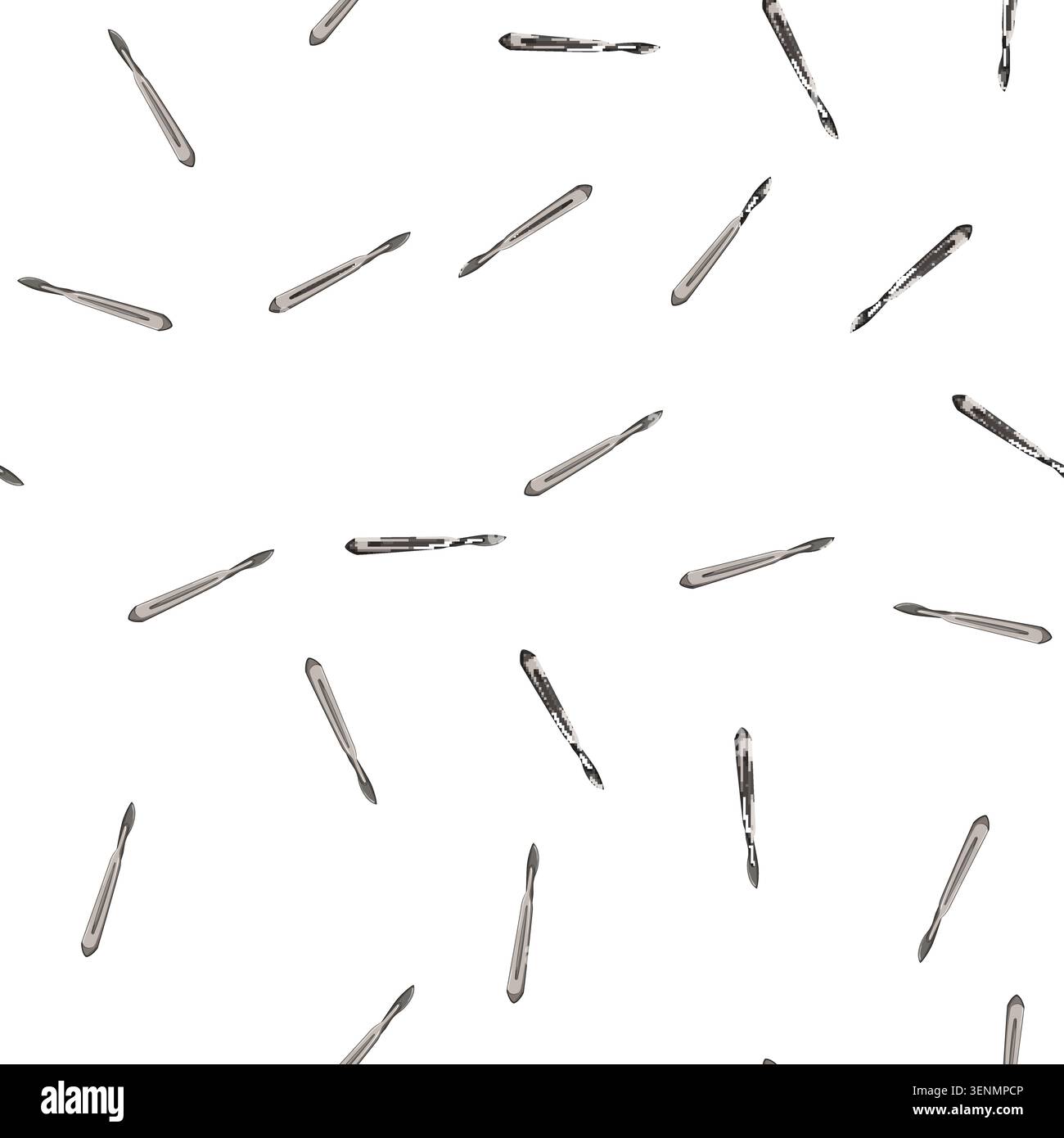 pattern knife scalpel surgery cartoon. knife scalpel surgery sign vector Stock Vector