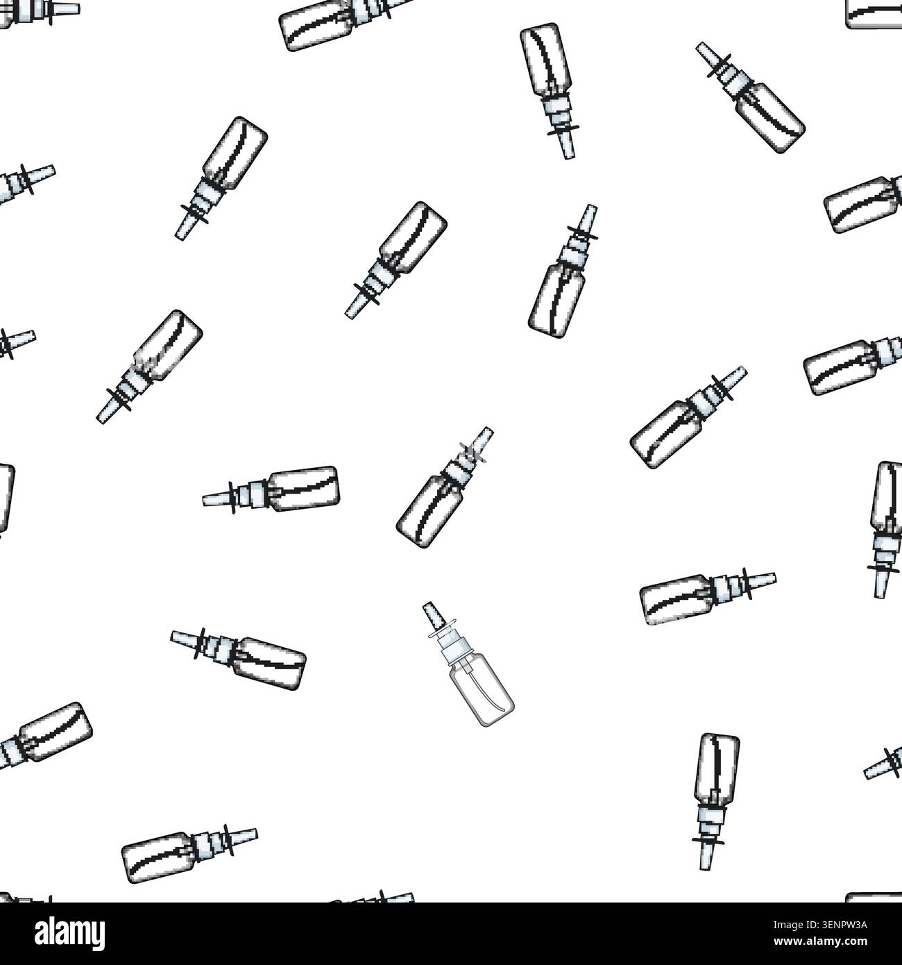 pattern congestion nasal spray bottle cartoon. allergy moisturizer, atomizer solution, rinse irrigation congestion nasal spray bottle sign vector Stock Vector