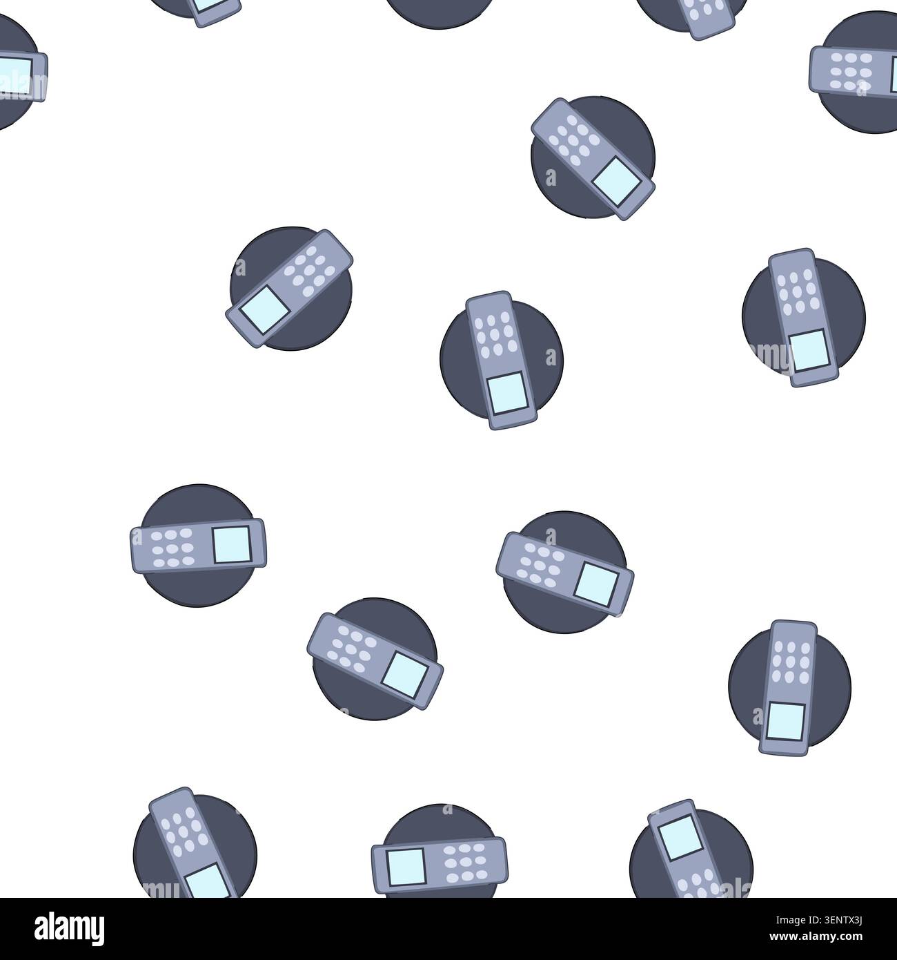 pattern scanner biometric security device cartoon. technology access, control identification, verification system scanner biometric security device si Stock Vector
