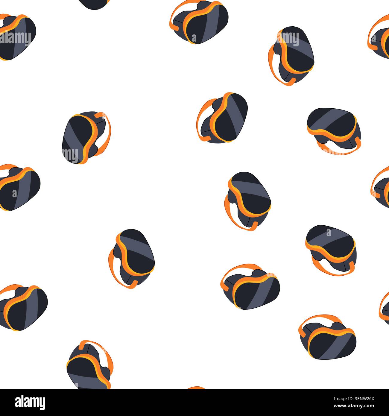 pattern interactive augmented reality ar glasses cartoon. digital experience, future vision, holographic sensor interactive augmented reality ar glass Stock Vector