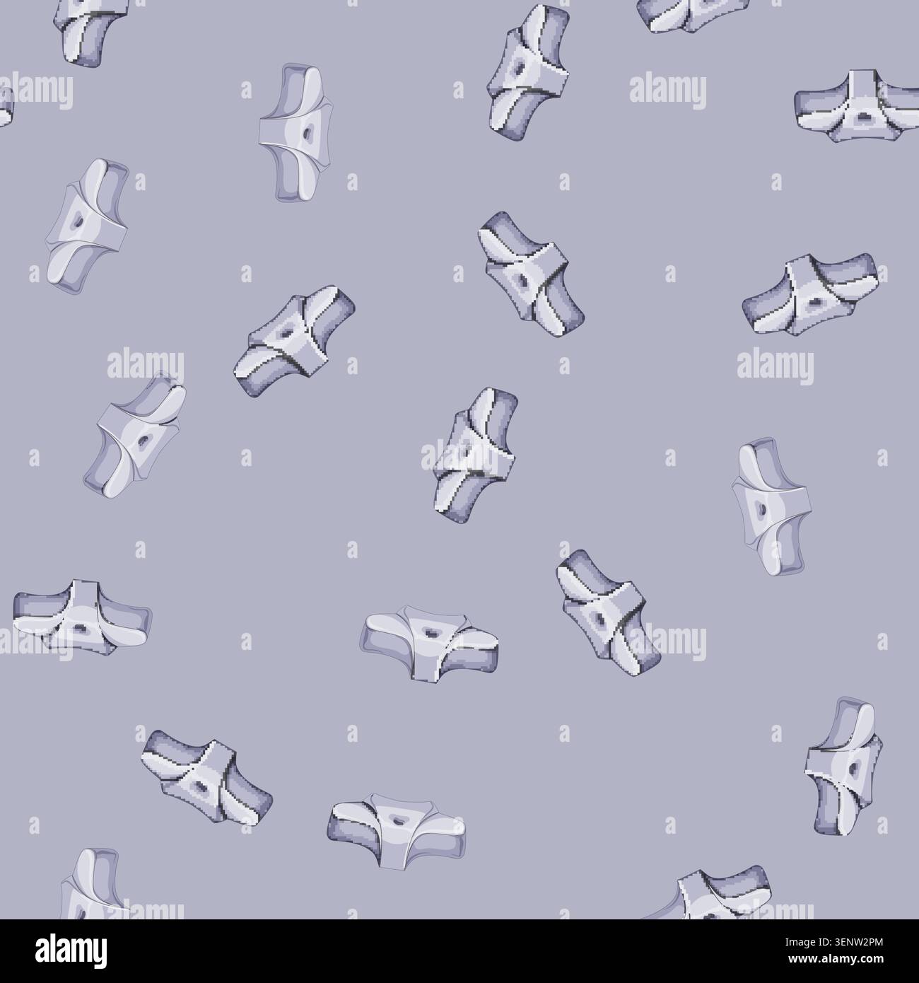 seamless pattern memory pillow orthopedic cartoon. memory pillow orthopedic sign vector Stock Vector