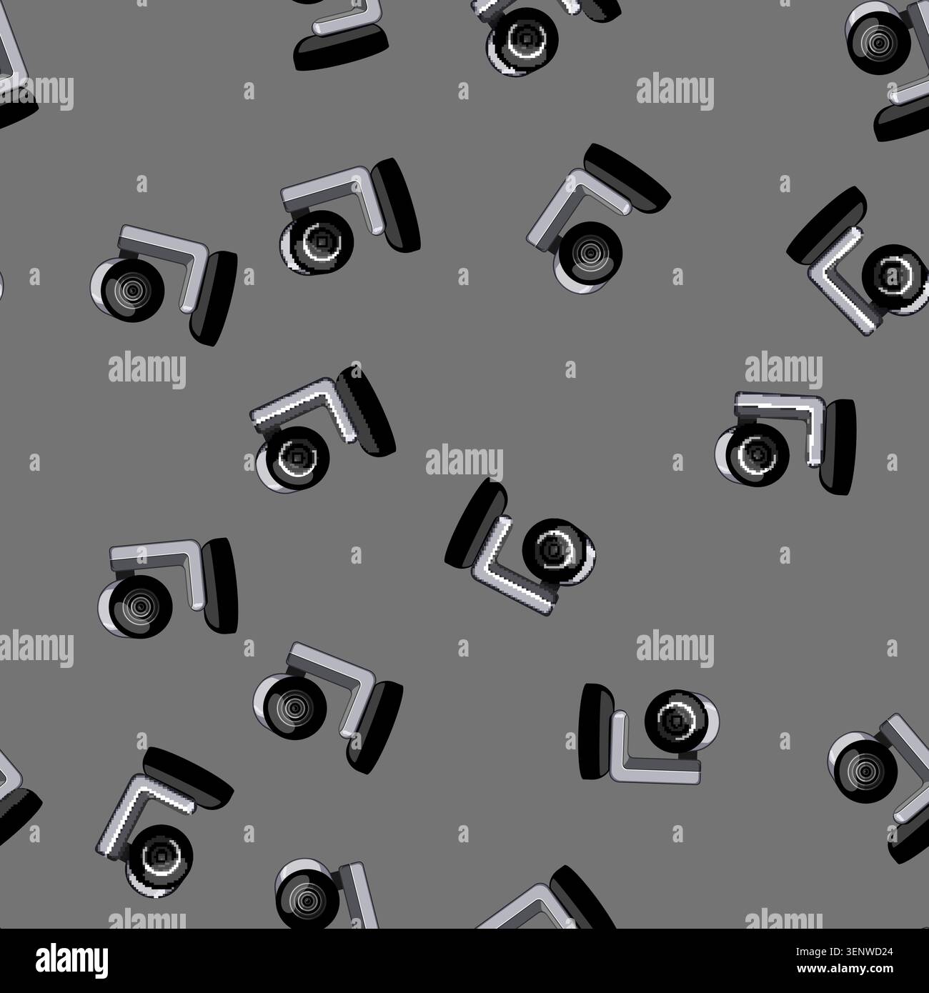 seamless pattern focus table web camera cartoon. film computer, business lens focus table web camera sign vector Stock Vector