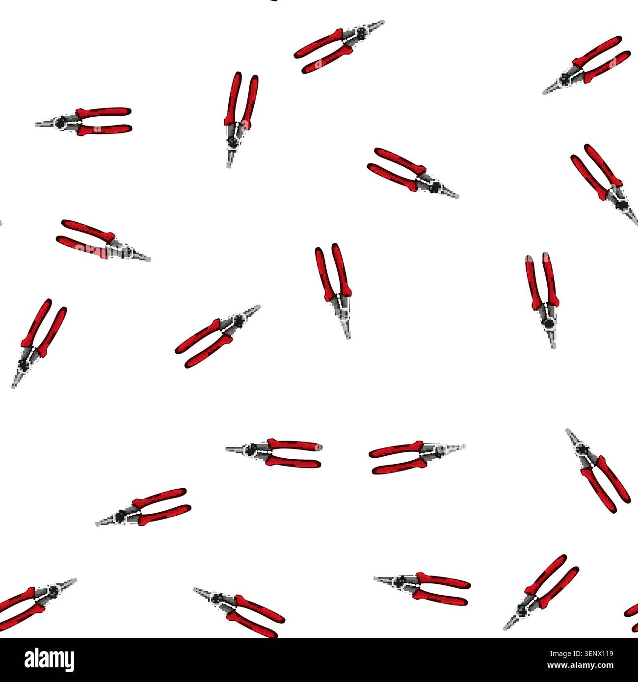 pattern cable crimper tool cartoon. work connection, technology industry cable crimper tool sign vector Stock Vector