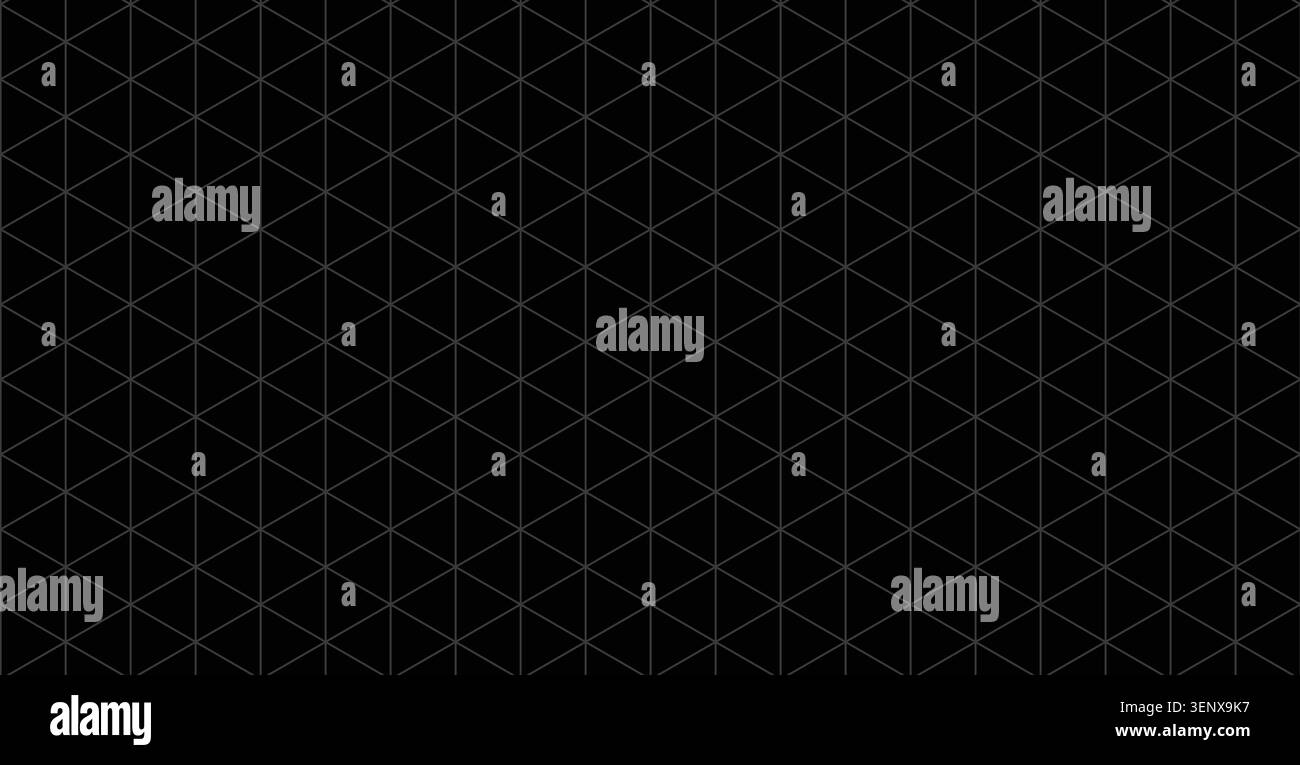 Dark Isometric Grid Pattern Abstract Geometric Background Stock Vector