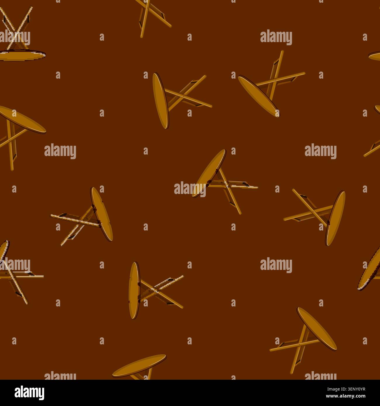 seamless pattern wood folding table cartoon. wood folding table sign vector Stock Vector