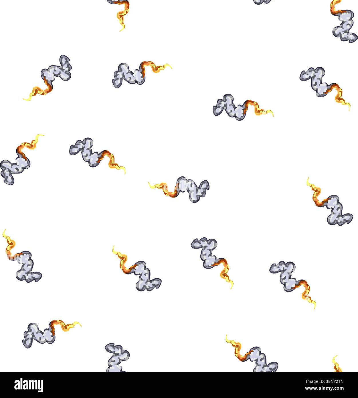 pattern mars rocket launch smoke cartoon. fire flame, off jet, ship take mars rocket launch smoke sign vector Stock Vector