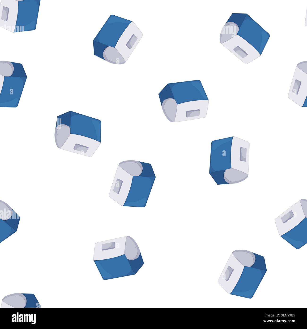 pattern picnic cooler box cartoon. picnic cooler box sign vector Stock Vector