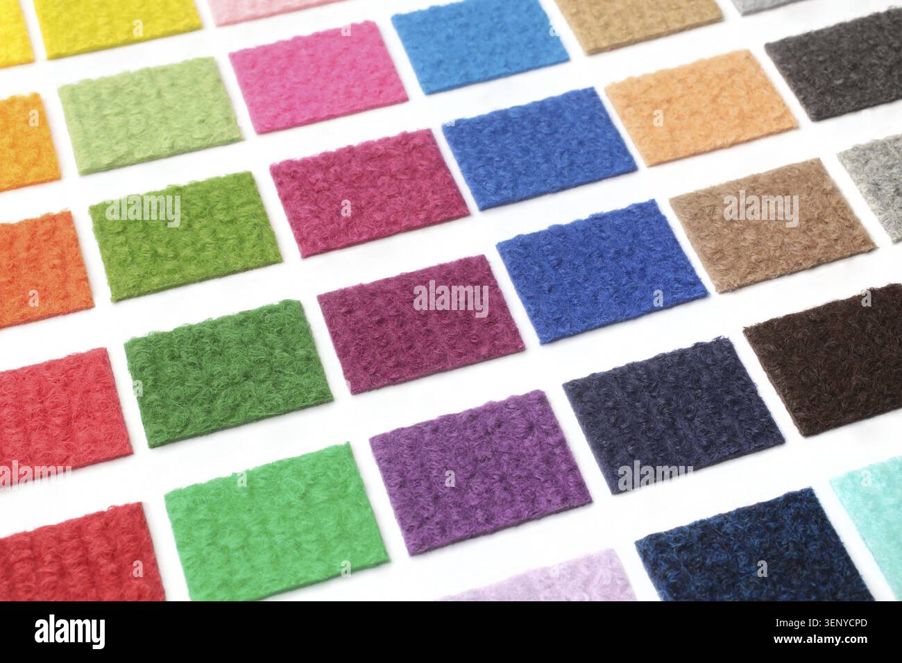 Samples of collection carpet, for backgrounds or textures Stock Photo
