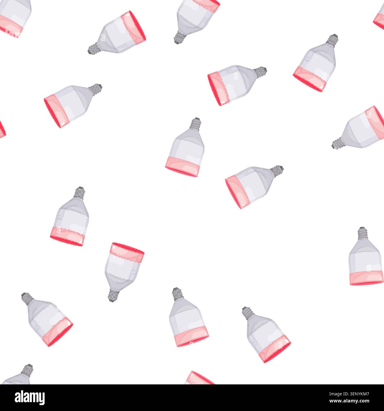 pattern wireless smart light bulb cartoon. wireless smart light bulb sign vector Stock Vector