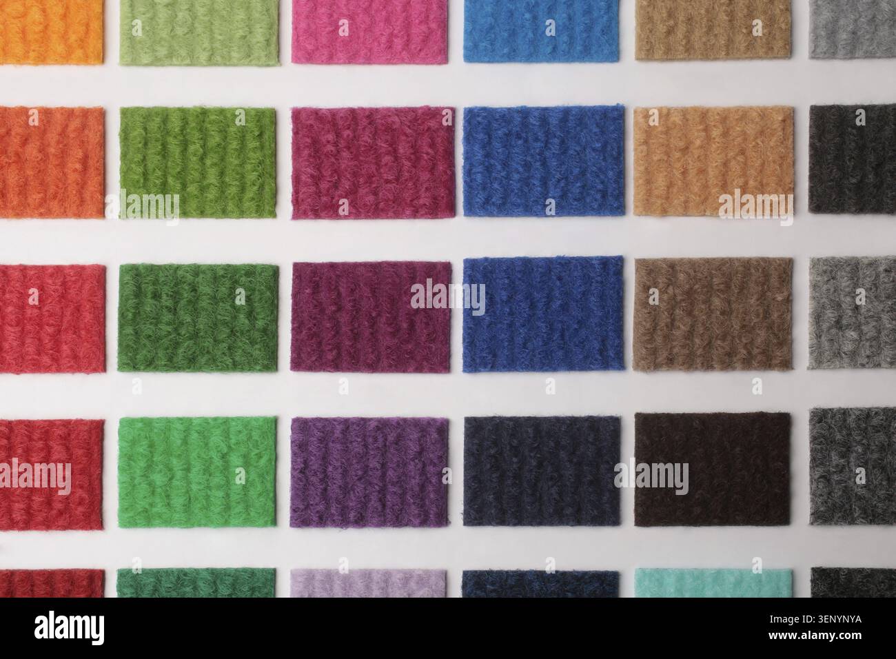 Samples of collection carpet, for backgrounds or textures Stock Photo