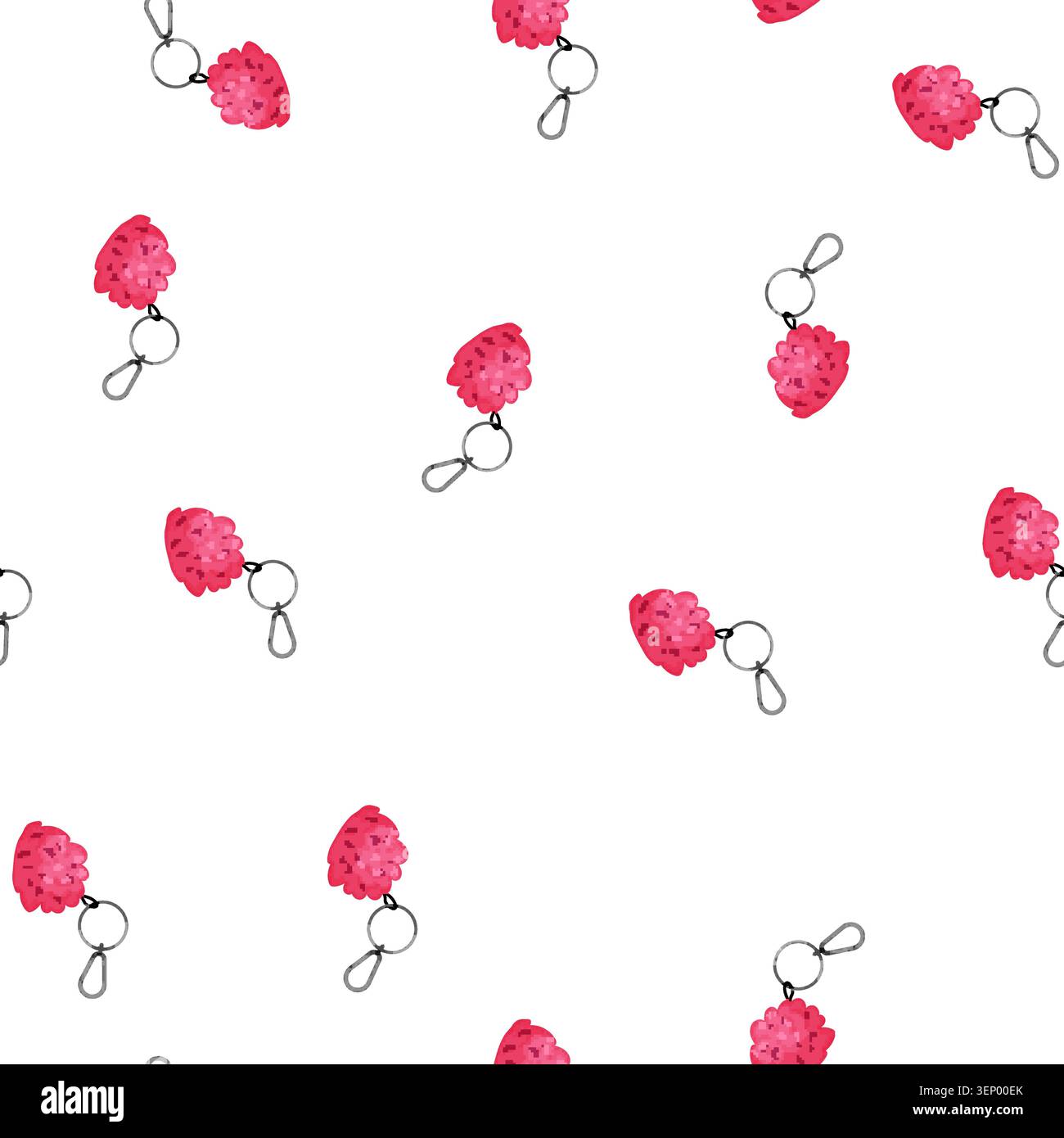 pattern car keychain key cartoon. car keychain key sign vector Stock Vector