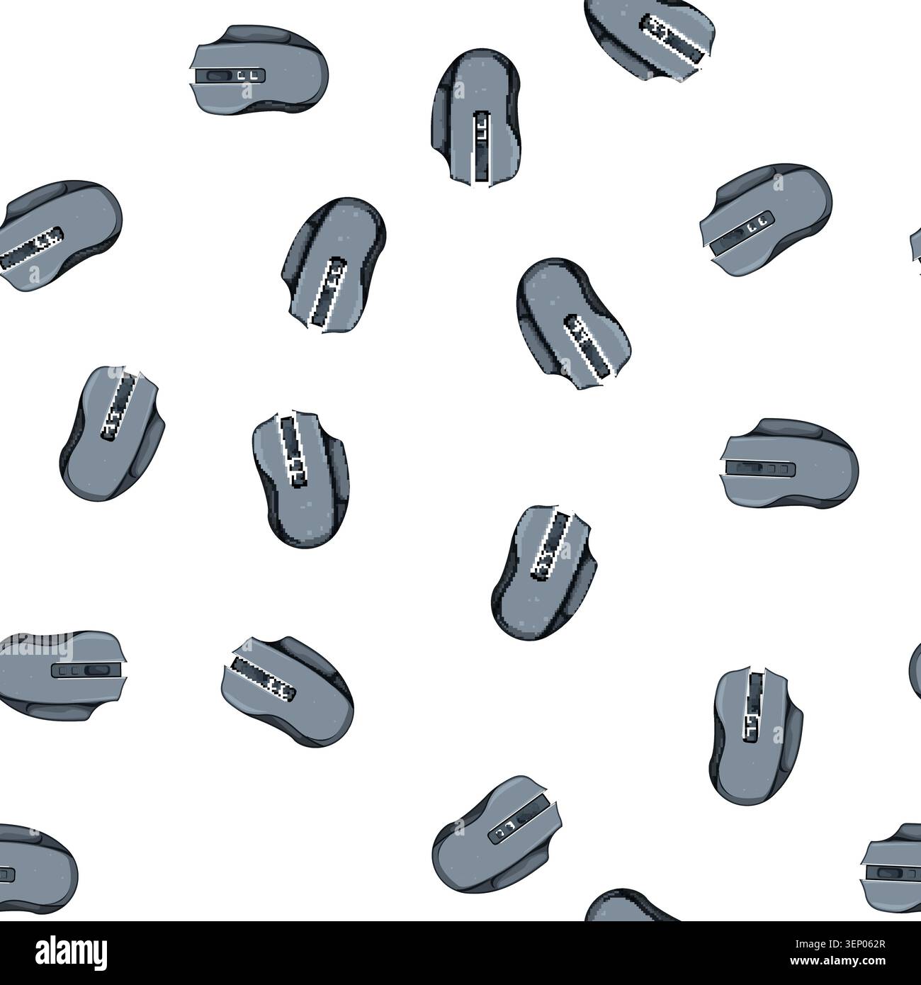 pattern pc game mouse cartoon. keyboard computer, accessories video, pixel black pc game mouse sign vector Stock Vector
