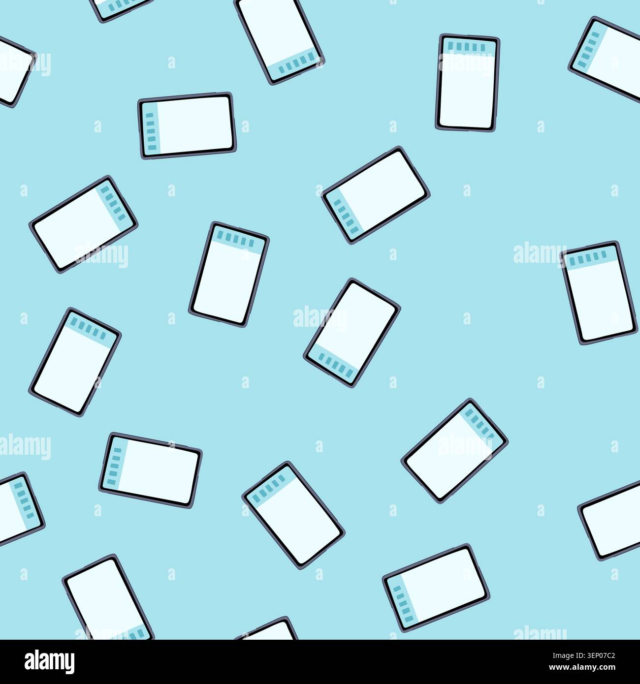 pattern screen interactive smartboard cartoon. school classroom, digital class, projector display screen interactive smartboard sign. seamless vector Stock Vector