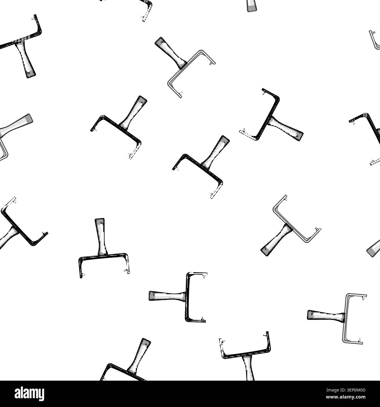 pattern Paint roller frame providing an essential tool for home improvement projects, simplifying wall painting tasks with its sturdy design and pract Stock Vector
