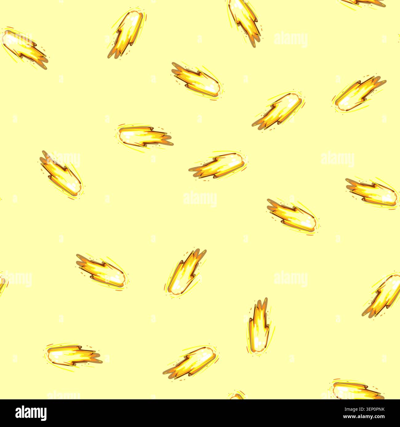seamless pattern bullet gun flash cartoon. muzzle smoke, effect explosion, bomb fire bullet gun flash sign vector Stock Vector