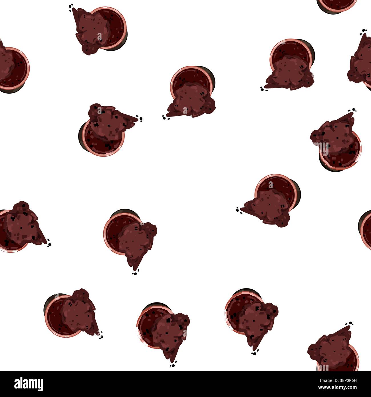 pattern espresso capsule coffee cartoon. espresso capsule coffee sign vector Stock Vector