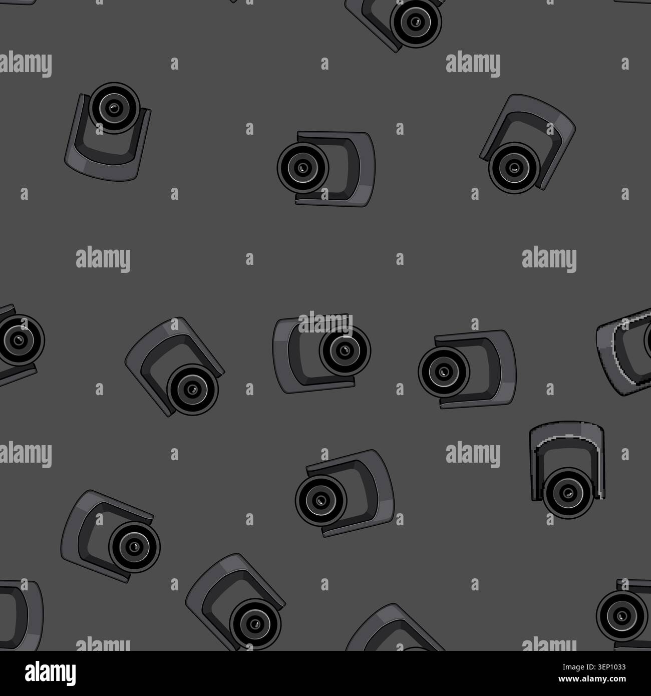 seamless pattern equipment table web camera cartoon. digital technology, photo focus equipment table web camera sign vector Stock Vector