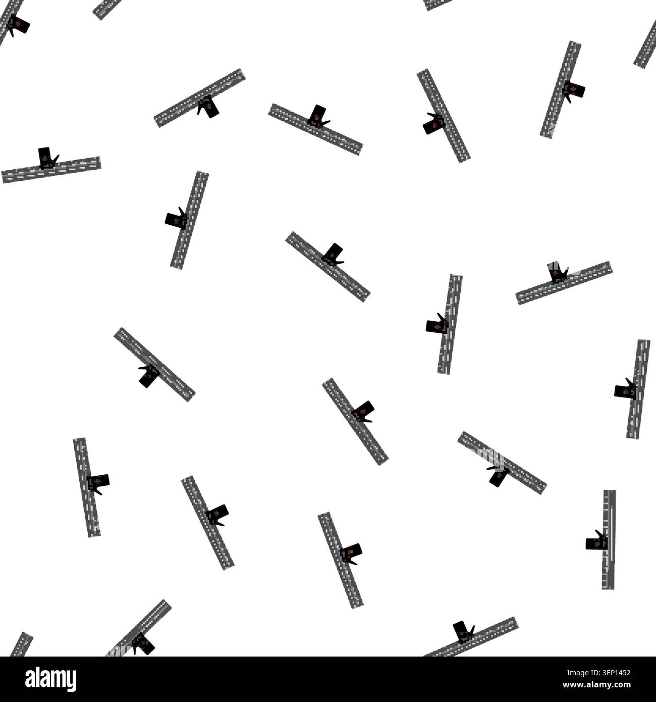 pattern tool ruler builder cartoon. tool ruler builder sign vector Stock Vector