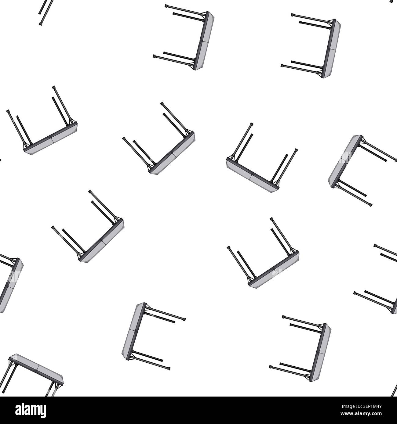 pattern picnic folding table cartoon. picnic folding table sign vector Stock Vector